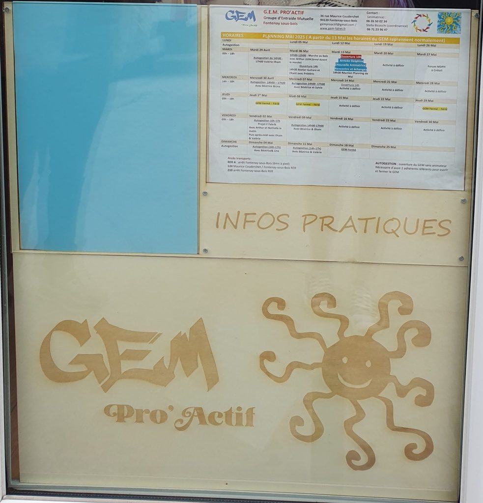 Affichage à l’entrée