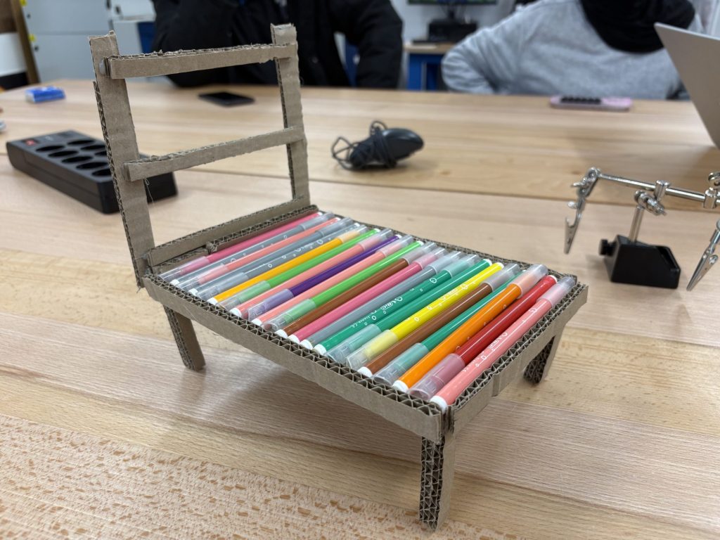 Chariot pour panier à linge